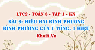 Hằng đẳng thức Hiệu hai bình phương, bình phương của 1 tổng, 1 hiệu? Toán 8 bài 6 kn1c2b6